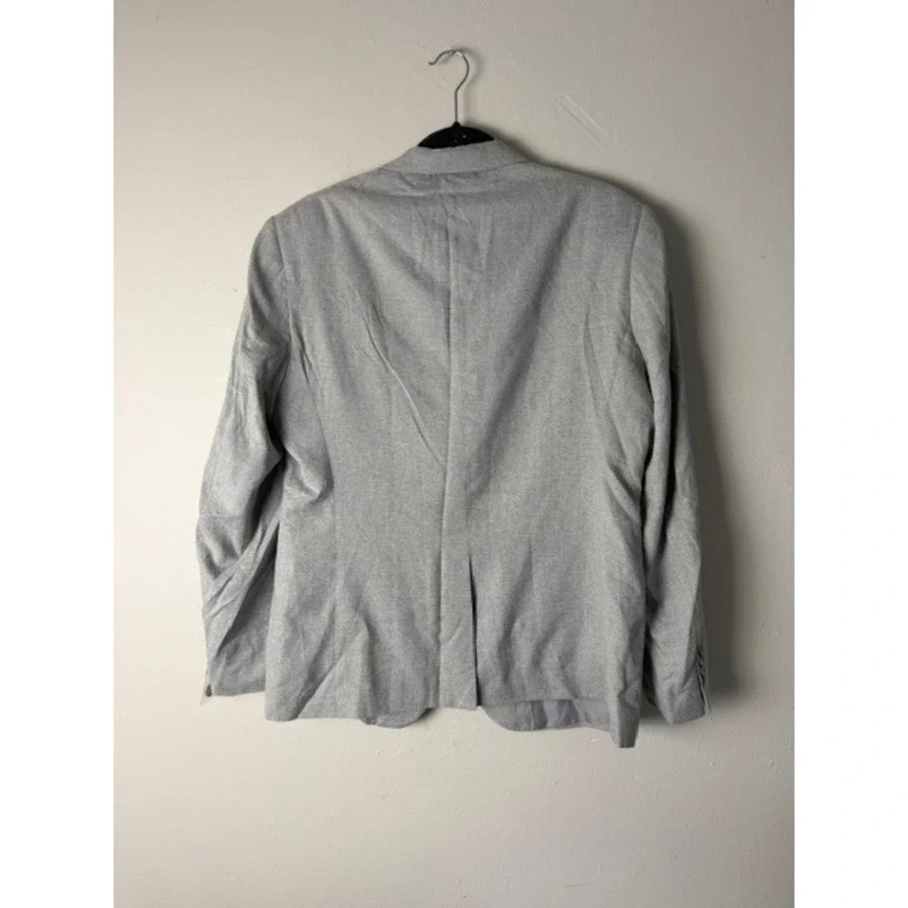 Mens Light Gray Single Button Blazer Jacket Sport Coat Size S Notch Lapel